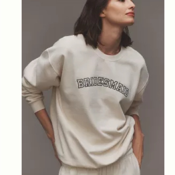 Anthropologie Other - NWT: Anthropologie "Bridesmaid" Pullover Sweatshirt and matching sweatpants